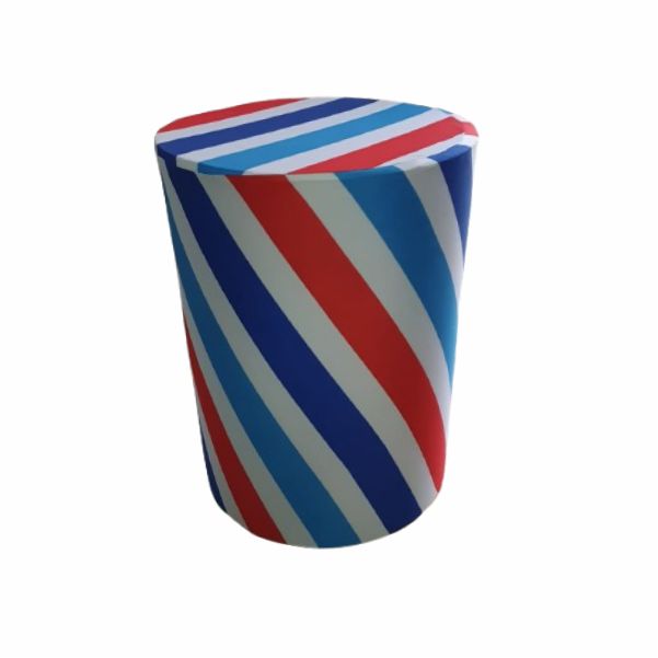Capa Cilindro G Listrada Azul e Vermelha